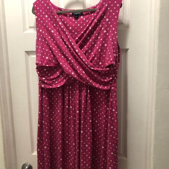 Lands End wrap-look dress - Picture 1 of 6